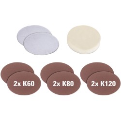 Polishing pad and sandpaper set 9pcs
