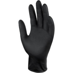 Rubber gloves (L) 80pcs/piece black