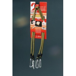 Elastic cord with 4-fastening pockets